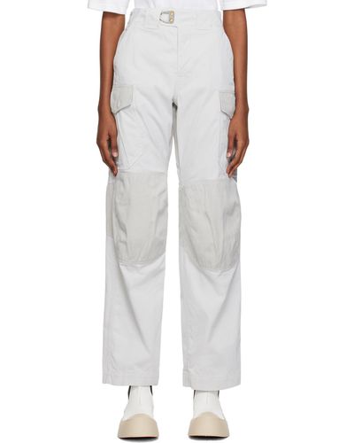 Objects IV Life Stamped Cargo Trousers - White