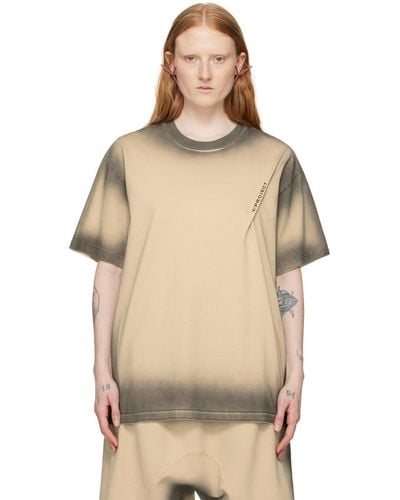 Y. Project T-shirt à couture pincée - Neutre