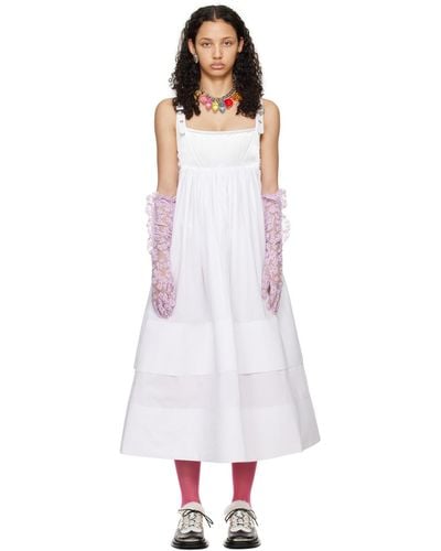 Chopova Lowena Foray Midi Dress - White