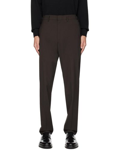 Dunhill Brown Tailored Pants - Black