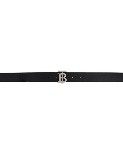 Burberry Ceinture noire en cuir