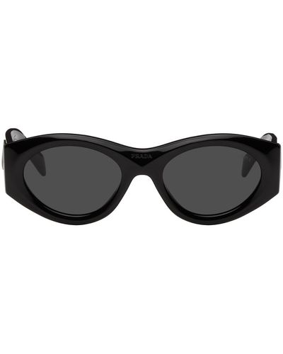 Prada Black Oval Sunglasses