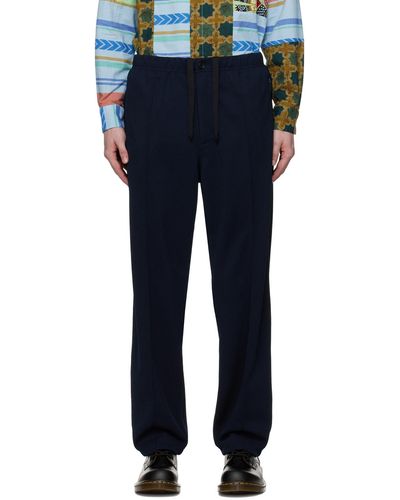 Engineered Garments Navy Jog Lounge Pants - Blue
