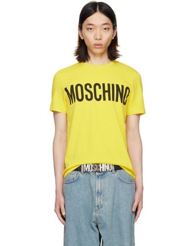 Moschino Yellow Printed T-shirt