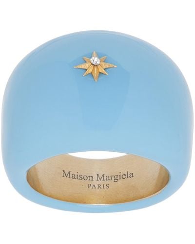 Maison Margiela ブルー シグネットリング