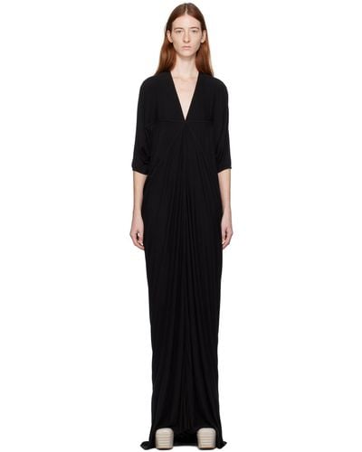 Rick Owens Lilies Em Maxi Dress - Black