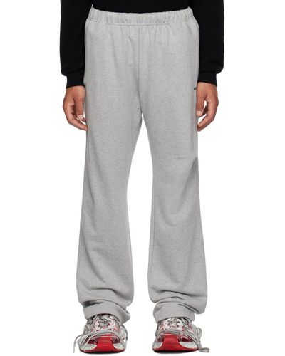 we11done Grey Wide Joggers - Multicolour