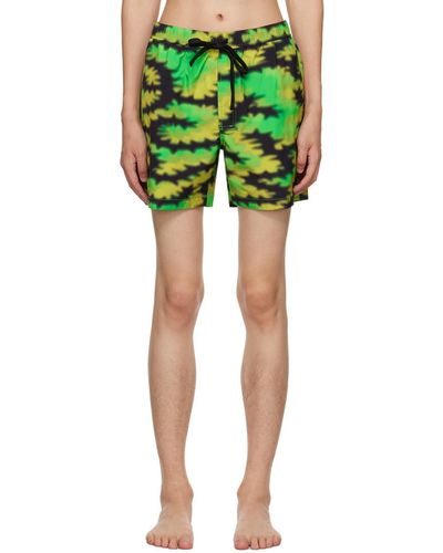 DOUBLE RAINBOUU Night Swim Shorts - Green
