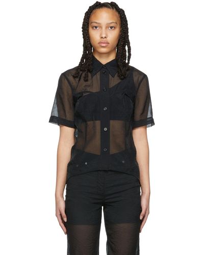 Helmut Lang Sheer Shirt - Black