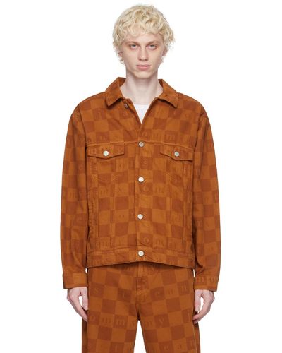 Tommy Hilfiger Brown Check Denim Jacket