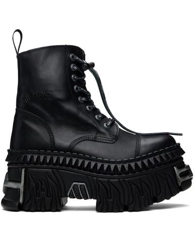 Vetements New Rock Edition Combat Boots - Black