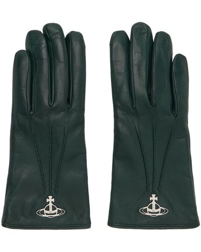 Vivienne Westwood Green Orb Gloves