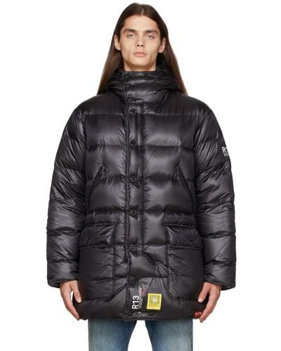 R13 long anorak puffer jacket discount