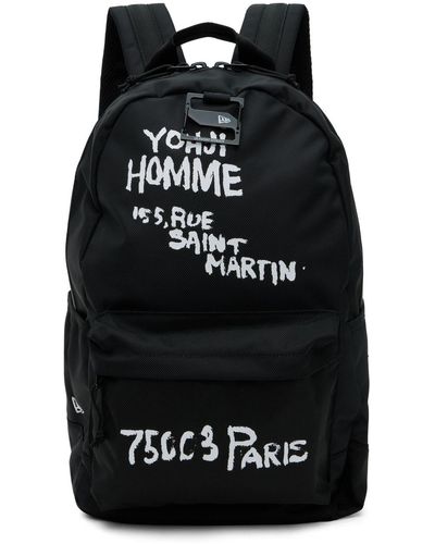 Yohji Yamamoto Printed Backpack - Black