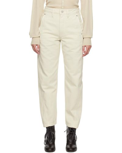 Lemaire Off-white Twisted Jeans - Natural