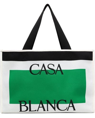 Casablancabrand Knitted Shopper Tote - Green