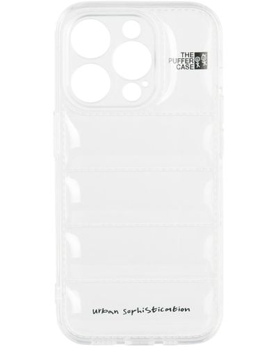 Urban Sophistication 'The Puffer' Iphone 15 Pro Case - White