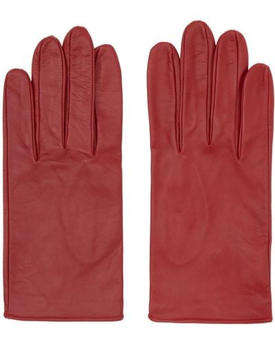 Ernest W. Baker Press-stud Gloves - Red