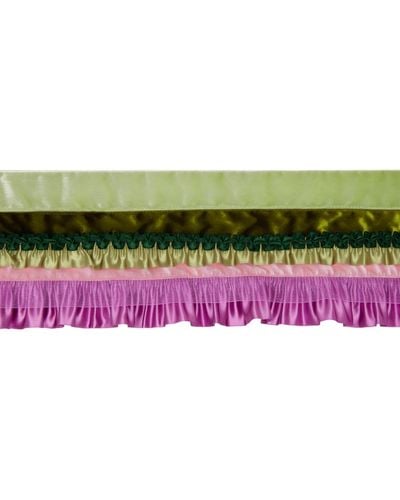 Edward Cuming Colour Frilly Belt - Green