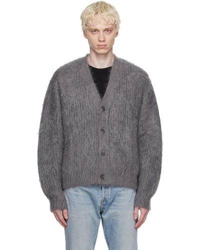 John Elliott Brushed Cardigan - Gray