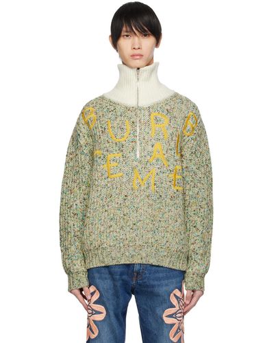 Bluemarble Marble Embroide Sweater - Multicolour