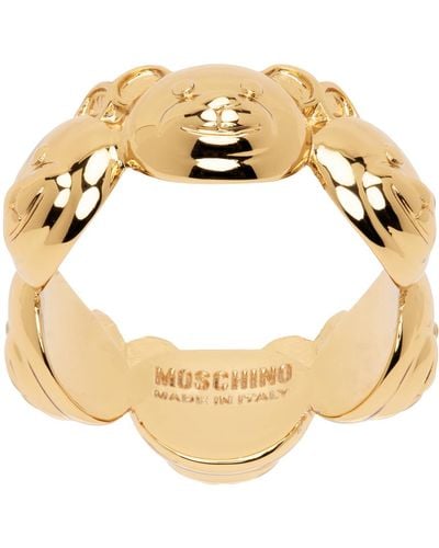 Moschino Gold Teddy Family Ring - Metallic