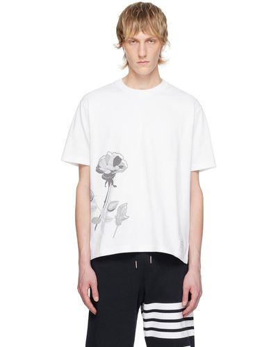 Thom Browne Thom E Printed T-shirt - White