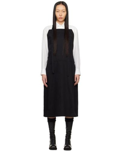 Y's Yohji Yamamoto Overall Maxi Dress - Black