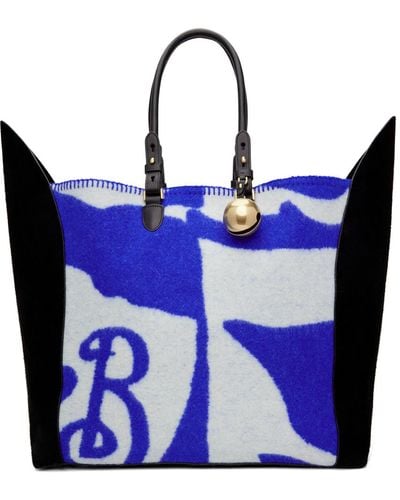 Burberry Extra Large Shield Tote - Blue