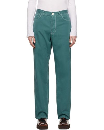 Edward Cuming Piece-dyed Jeans - Green