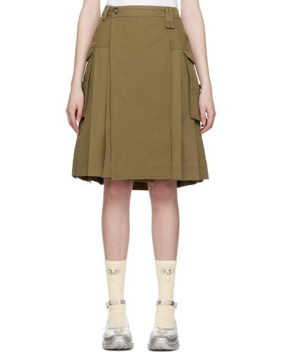 Simone Rocha Pleated Skirt - Natural