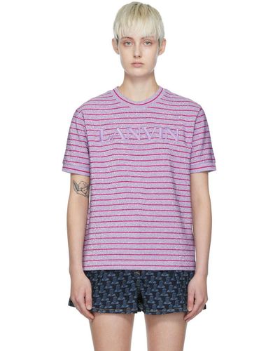 Lanvin Purple Viscose T-shirt