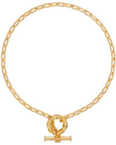 Bottega Veneta Gold Chain Necklace - Metallic