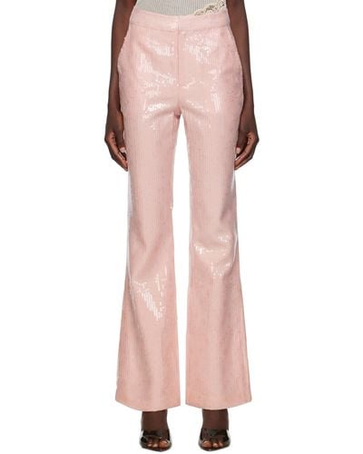 Kim Shui Paillette Trousers - Pink