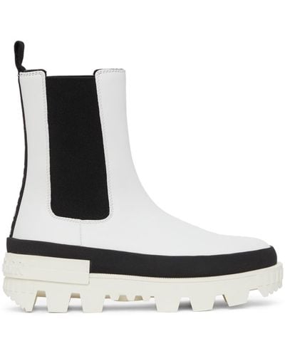 Moncler White Coralyne Boots - Black