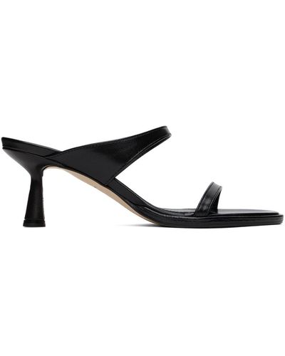 Aeyde Maru Heeled Sandals - Black