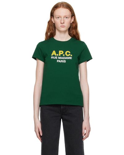 A.P.C. ーン Madame Tシャツ - グリーン