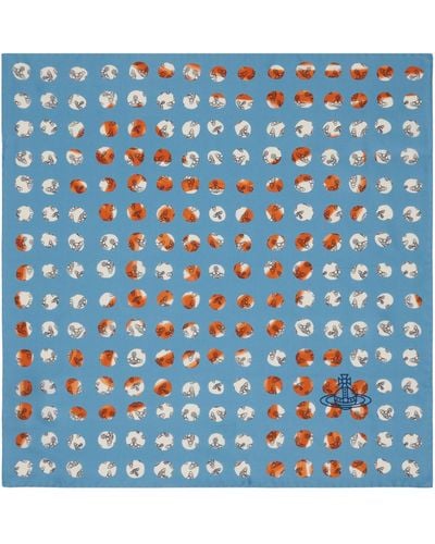 Vivienne Westwood Dots Pocket Square - Blue