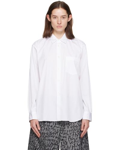 Comme des Garçons Chemise blanche à poche plaquée