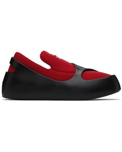 Ferragamo Black & Red Lunar Sneakers
