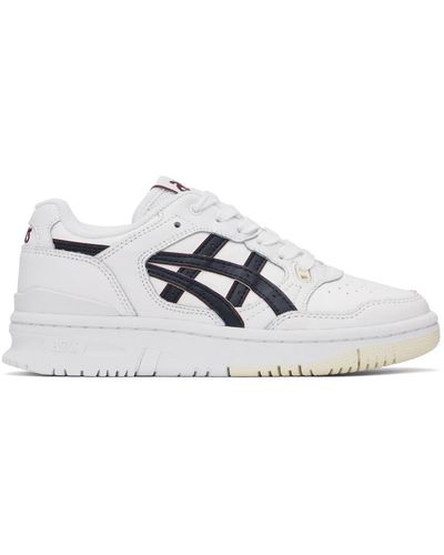 Asics Baskets ex89 blanc et bleu marine - Noir