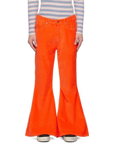 ERL Flared Trousers - Orange