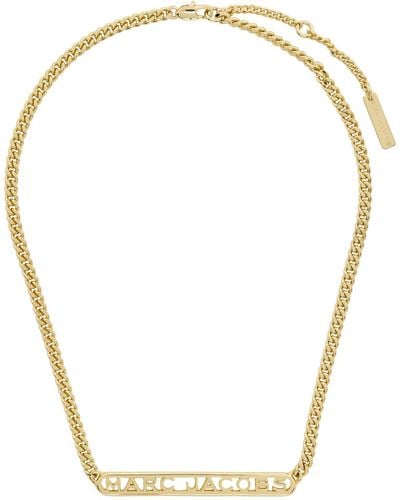 Marc Jacobs Gold 'the Monogram Chain' Necklace - Metallic