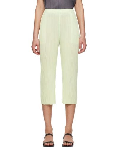 Pleats Please Issey Miyake Pantalon monthly colors may vert - Multicolore