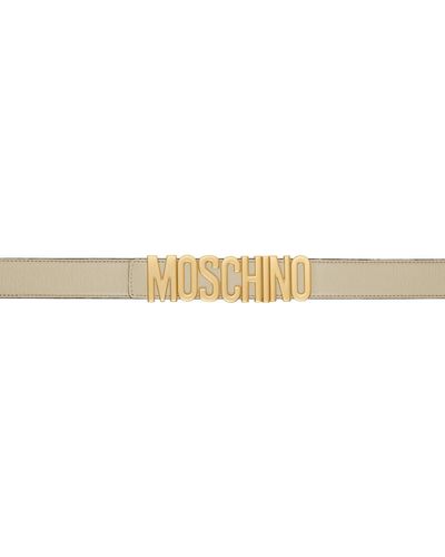 Moschino Logo Belt - Black