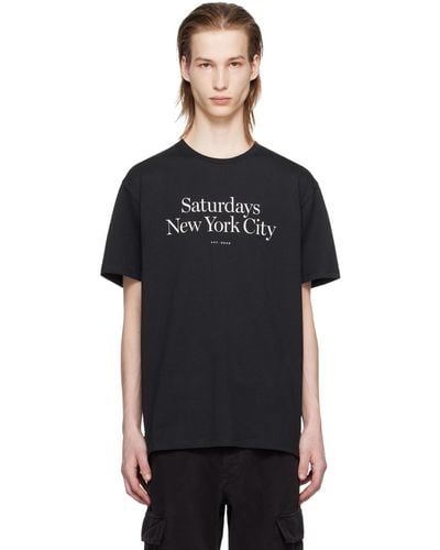 Saturdays NYC T-shirt miller noir