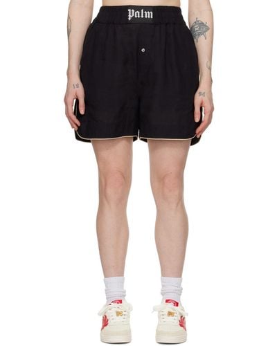 Palm Angels Vented Shorts - Black