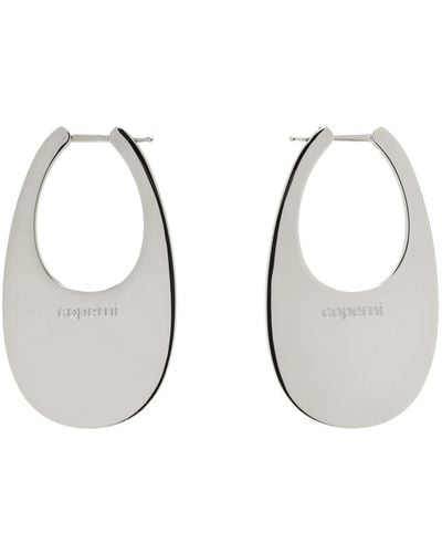 Coperni Large Swipe Earrings - Black