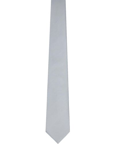 Tom Ford Cravate grise en sergé - Noir