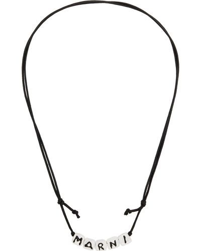Marni Logo Necklace - Metallic